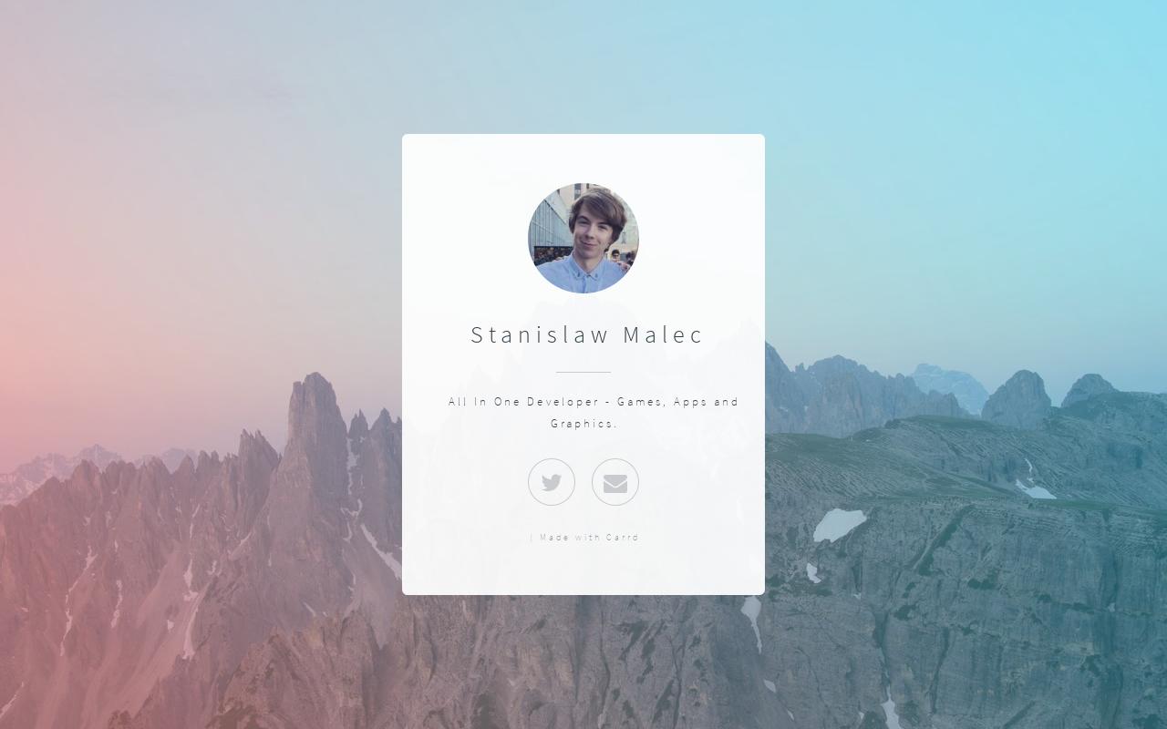 Carrd profile picture for @stan